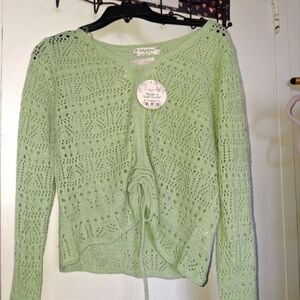 Brandy Melville Light Green Knit Sweater